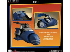 5 POINTS BATMAN ANIM S2 BATMAN & BATCYCL Figura Mezco Toys