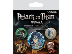 Attack On Titan Pin-Back Buttons 5-Pack Season 4 Pyramid International