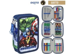 Avengers Astuccio Triplo con Accessori Giotto 12 x 19 x 6 cm Cerdà