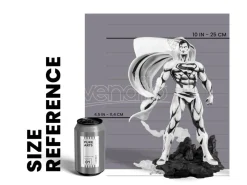 Batman Px Pvc Statua 1/8 Sdcc 2024 Superman Black & White Version 30 Cm Pure Arts
