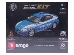 BBURAGO BU25129 ALFA ROMEO GIULIA POLIZIA KIT 1:24 Modellino