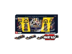 BBURAGO BU38213 RED BULL SET 4 x F1 WORLD CHAMPION M.VERSTAPPEN 2021-2022-2023-2024 1:43 Modellino