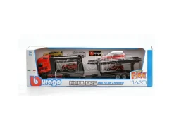 BBURAGO BU31462 VOLVO FH16 GLOBETROTTER 750 XXL RED + LAND ROVER LRX 1:43 Modellino