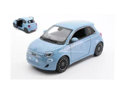 BBURAGO BU21110B FIAT 500e 2023 LIGHT BLUE 1:24 Modellino
