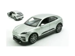 BBURAGO BU21114S PORSCHE MACAN TURBO ELECTRIC SILVER 1:24 Modellino