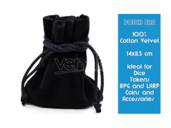 BLACK VELVET POUCH ACCESSORI DM VAULT