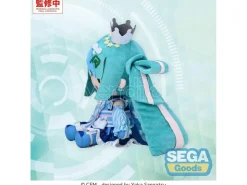 Character Vocal Series 01: Hatsune Miku Fuwa Petit Peluche Figura Hatsune Miku Lawson 50th Anniversary Special Live L 30 Cm Sega