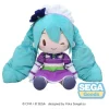 Character Vocal Series 01: Hatsune Miku Fuwa Petit Peluche Figura Hatsune Miku X Love E Berry Dress Up E Dance! Sparkly Purple