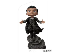 Dc Comics Justice League MiniCo Statua Superman Costume Nero 18 Cm Iron Studios