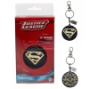 Dc Comics Portachiavi Logo Superman dorato e Justice League Sd Toys