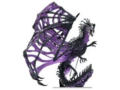 D&d Icons Of The Realms Boxed Prepainted Miniatures Black Dracolich 30 Cm Wizbambino