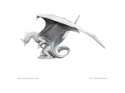 D&d Nolzur's Marvelous Miniatures Unpainted Miniatures Ancient Blue Dragon 20 Cm Wizbambino