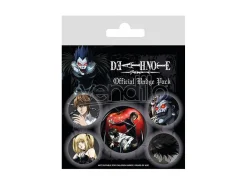 Death Note Pin-Back Buttons 5-Pack Characters Pyramid International