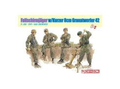 DRAGON D6373 FALLSCHIRMJAGER W/KURZER 8cm GRANATWERFER 42 KIT 1:35 Modellino