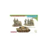 DRAGON D7400 3rd FJ DIV.+ KINGTIGER HENSCHEL TURRET KIT 1:35 Modellino