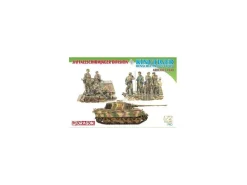 DRAGON D7400 3rd FJ DIV.+ KINGTIGER HENSCHEL TURRET KIT 1:35 Modellino