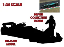 F1 Aston Martin Amr 25 2025 Con Alonso Figura - 1:24 Die-cast Model Modelli In Scala Bburago