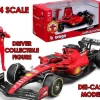F1 Ferrari Sf-23 Con Leclerc Figura - 1:24 Die-cast Model Modelli In Scala Bburago
