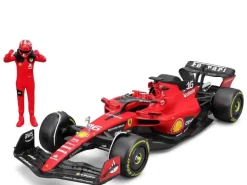 F1 Ferrari Sf-23 Con Leclerc Figura - 1:24 Die-cast Model Modelli In Scala Bburago