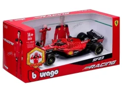 F1 Ferrari Sf-23 Con Leclerc Figura - 1:24 Die-cast Model Modelli In Scala Bburago