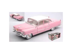Greenlight Green84098 Cadillac Fleetwood Serie 60 1955 Pink Con White Roof 1:24 Modellino