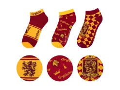 Harry Potter Ankle Calzini 3-pack Grifondoro taglia unica Cinereplicas