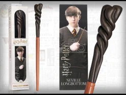 Harry Potter Bacchetta Magica Neville Paciock + Segnalibro 3D 30 Cm Noble