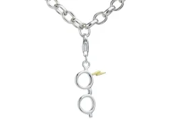 Harry Potter Clip-on Ciondolo Fulminebolt Con Occhiali (sterling Silver) Carat Shop, The