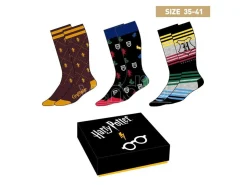 Harry Potter Set Regalo 3 Paia di Calzini Donna Misura 35/41 Cerda
