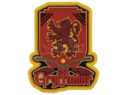 Harry Potter Soft Touch Magnet Grifondoro Logo Con Figura Int.