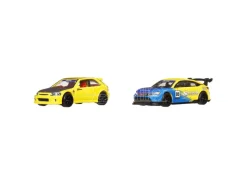 Hot Wheels Premium Car Culture Diecast Vehicle 2-Pack 1/64 '99 Honda Civic Type R (EK9) & Honda Civic Type R Mattel