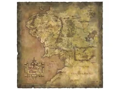 Il Signore Degli Anelli Art Print Parchment Map Of Middle-earth 59 X 30 Cm Weta Workshop