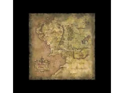 Il Signore Degli Anelli Art Print Parchment Map Of Middle-earth 59 X 30 Cm Weta Workshop