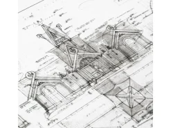 Il Signore Degli Anelli Blueprint Art Print The Stable Of Edoras 59 X 42 Cm Weta Workshop
