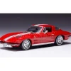 IXO MODEL CLC479 CHEVROLET CORVETTE STINGRAY 1963 RED/WHITE 1:43 Modellino