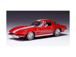 IXO MODEL CLC479 CHEVROLET CORVETTE STINGRAY 1963 RED/WHITE 1:43 Modellino