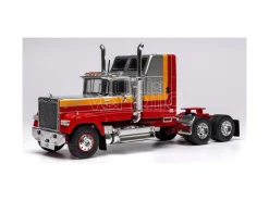 IXO MODEL TR227 MACK SUPERLINER MAGNUM 1985 SILVER/RED 1:43 Modellino