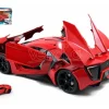 Jada 97377 Fast & Furious 7 Hyperspot Lykan Rossa 1:24 Die-cast Modellino