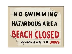 JAWS BEACH CLOSED FLAT MAGNET MAGNETI AQUARIUS ENT