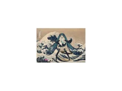 Katsushika Hokusai X Hatsune Miku Acrylic Panel Thirty-six Views Of Mount Fuji The Great Wave Off Kanagawa 30 Cm Presence CO.,