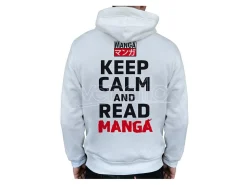 Keep Calm E Read Manga - Felpa Asian Art Man Without Zip White