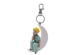 LITTLE PRINCE SITTING ON THE MOON KCHAIN PORTACHIAVI PLASTOY