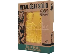 Metal Gear Solid 2 Ingot Snake 24k Gold Plated Edizione Limitata Fanattik