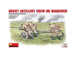 MINIART MIN35081 SOVIET ARTILLERY CREW ON MANEUVER KIT 1:35 Modellino