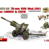 Miniart MIN35129 USV-BR 76mm GUN MOD.1941 KIT 1:35 Modellino