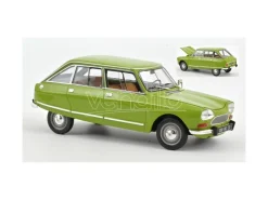 NOREV NV181677 CITROEN AMI 8 CLUB 1969 IRIS GREEN 1:18 Modellino