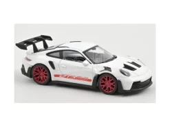 Norev Nv750044 Porsche 911 Gt3 Rs 2022 White Con Red Adesivi Jet Car 1:43 Modellino