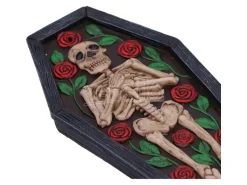 SKELETON REST IN ROSES COFFIN INCENSE BURNER Brucia Incenso NEMESIS NOW