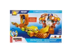 Sonic - The Hedgehog Go Go Racers Mini Figura Playset Launching Ramps Deluxe Jakks Pacific