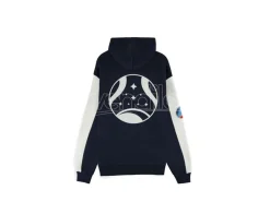 Starfield Zipper Felpa Con Cappuccio Monochrome Emblem Difuzed